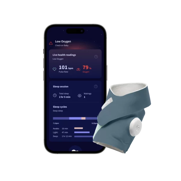 Owlet Dream Sock™ Akıllı Çorap- 0-18 ay (Gece Mavisi)